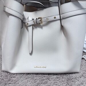 Michael Kors Cream Leather Tote